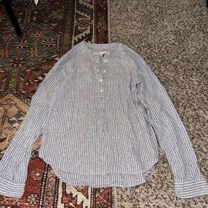 Target Blue and White Striped Blouse